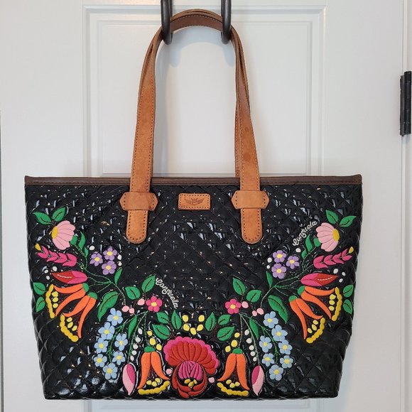 Consuela Handbags - Consuela La Reina Grande Floral Embroidery Tote
